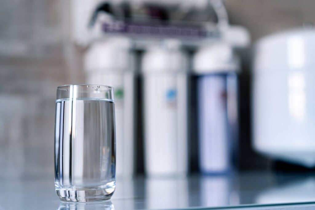 Glass of Water after Water Filtration System Installation in Boise, ID